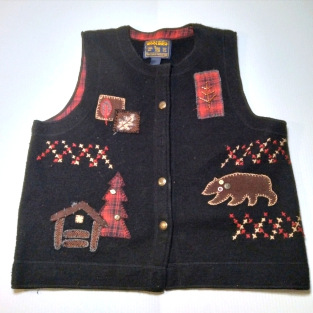 Vintage Rare* Woolrich Winter Vest Sz Small